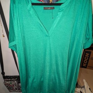 Lane Bryant Green Tunic Top